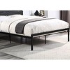 NicBex Modern Twin/Full/Queen Size Metal Platform Bed Frame with Headboard,Large Under Bed Storage,Strong Metal Slats,Easy Assembly,White/Black - 4 of 4