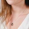 Pavilion Gift Company - Bermuda Blue Cosmic - Rhodium Austrian Element Necklace - Necklaces - 2 of 4