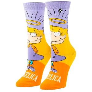 Odd Sox, Nickelodeon Socks, Women Crew Length, Rugrats, Hey Arnold Cartoon Socks - 1 of 4