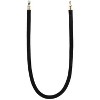 COZONY 2 Pcs Stanchion Post with 1 Pcs Black Velvet Ropes, Stainless Steel Crowd Control Barriers for Events, Elegant Queue Management System - 3 of 4