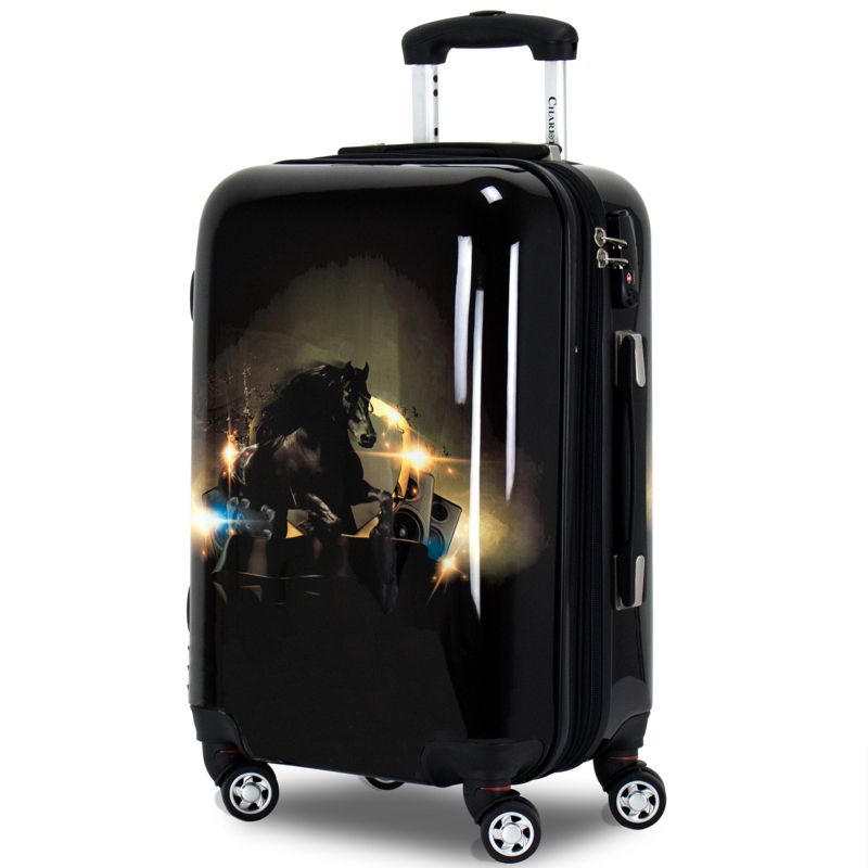 Chariot Horse Lovers 20-inch Carry-On Hardside Spinner Luggage - Stallion Horse, 1 of 8