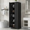 Storage Cabinet With Two Doors For Bathroom, Bathroom Cabinets With Adjustable Shelf, Bathroom Cabinets Modern-Cuddlewood - image 2 of 4