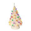 Kurt Adler 14-Inch Battery Operated LED Lighted Ceramic White Tree Table Piece - 2 of 4