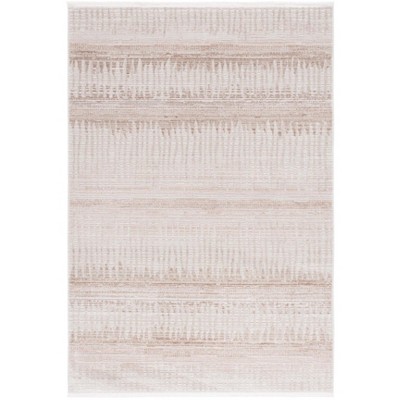 Mila MIL234 Power Loomed Indoor Area Rug - Ivory/Beige Grey - 9'x12'- Safavieh
