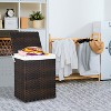 FDW Laundry Basket 90/110L Foldable with Lid & 6 Laundry Bags Clothes Hamper - 2 of 4