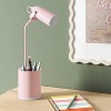 Task Table Lamp with Nightlight Pink - Room Essentials™ - 3 of 4