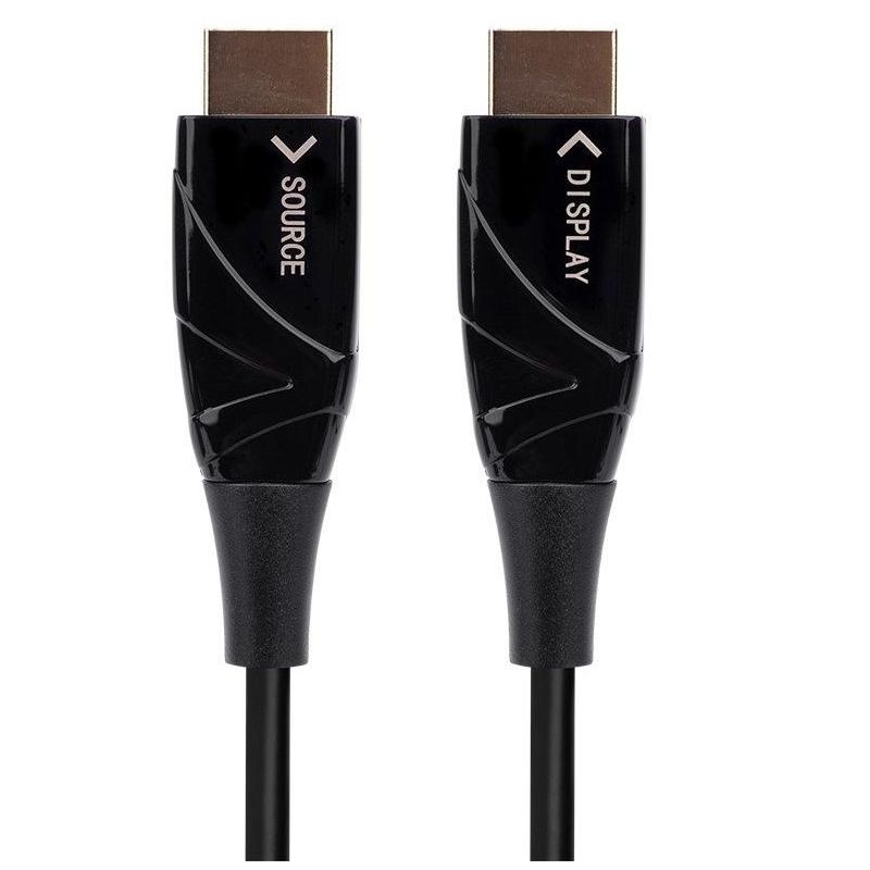 Monoprice 4K High Speed HDMI Cable - 20 Meters (65ft) Black | AOC, 18Gbps, Compatible with Blu-ray, Play Station 5, HDTV, Roku TV - SlimRun AV Series, 2 of 7