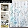 LunaLulinlk Blue Turtle Bathroom Curtain with 12 Hooks, 72" x 72" - 2 of 4