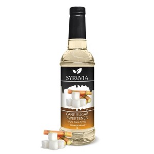 Syruvia Cane Sugar Sweetener Syrup - 25.4 fl oz. Premium Flavoring Syrup For Coffee - 1 of 4