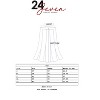 24seven Comfort Apparel A Line Elastic Waist Knee Length Skirt - 4 of 4