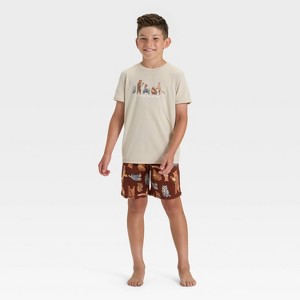 Boys' 2pc Short Sleeve Pajama Set - Cat & Jack™ - 1 of 4
