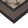 Apache Mills 1'6"x2'6" Premier Woven Bow Lattice Doormat Black Sisal - 2 of 4