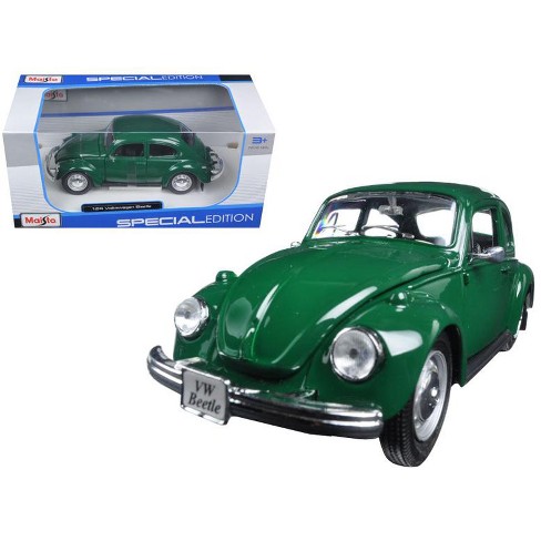 Steil Onbevredigend Tablet 1973 Volkswagen Beetle Green 1/24 Diecast Model Car By Maisto : Target