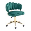 NicBex Home Office Chair with Adjustable Height Modern Rotatable Velvet Computer Chair Vanity Chair with Golden Base for Office, Study, Bedroom - 3 of 4