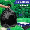 Plasticplace 42 Gallon Contractor Trash Bags, Black (50 Count) - 3 of 4