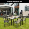 Dolonm All-Weather Patio SetAcacia Wood Table & Rattan Chairs, UV-Resistant for Outdoor Dining - 3 of 4