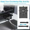 NewHome "Multi-Functional Dish Drying Rack with Drain Board & Utensil Holder - Perfect Kitchen Organizer!" Black - 3 of 4