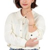 Anna-Kaci Silver Beaded Bracelet with Gold Heart Charm and Toggle Clasp - Silver - 2 of 4