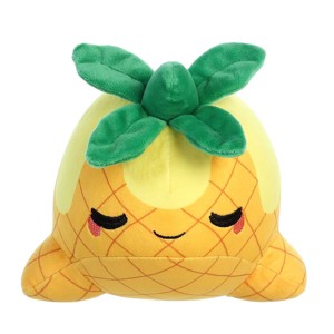 Aurora Small Pineapple Nomwhal Tasty Peach Enchanting Stuffed Animal Yellow 7" - 1 of 4