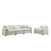 Mid-Century 2-Piece Sofa Set with Throw Pillows - 4 of 4