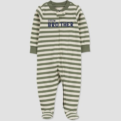 Carter's Just One You® Baby Boys' Green Little Brother Sleep N' Play - Green/Gray