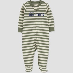 Carter's Just One You® Baby Boys' Green Little Brother Sleep N' Play - Green/Gray - 1 of 3