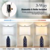 GTCLIGHTING 24.8" Ceramic Table Lamps Set of 2 for Nightstand - 3 Color Temperature Bedside Lamps for Living Room Bedroom Home Office Table Decor - 2 of 4