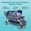 Gaggle by Foundations Jamboree 6 Seat Stroller, All Terrain Tubeless Wheels, Easy Fold - 2 of 4