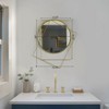 Uniquewise Decorative Shaped Metal Frame Wall Mounted Modern Mirrors For Home Office And For Any Wall for Your Living Room, Bedroom, Vanity, Entryway - 4 of 4