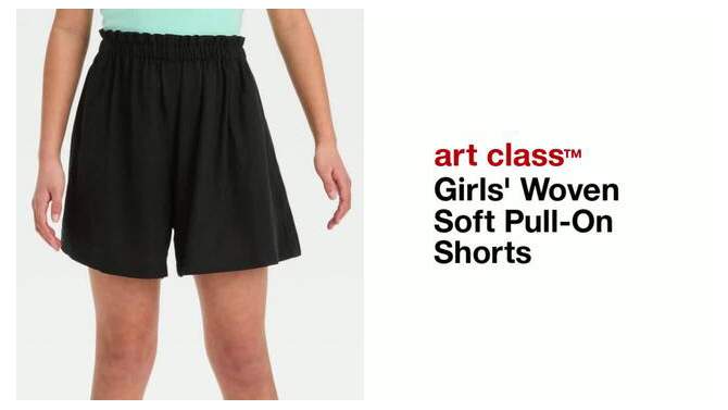Girls' Woven Soft Shorts - art class™, 2 of 5, play video