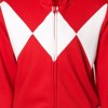 Power Rangers Blue Ranger Red Ranger Black Ranger Fleece Zip Up Hoodie - 4 of 4