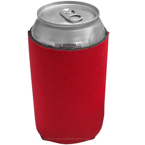 Red - Plain Koozie or Can cooler