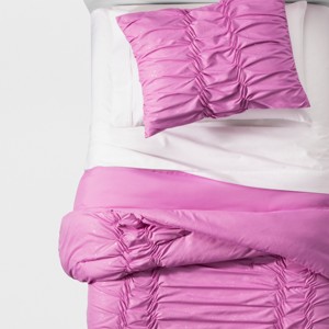 Glitter Ruched Comforter Set (Full/Queen) - Pillowfort , Purple