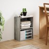HOMLUX 2-Tier Cube Bookcase Compact Storage Shelf Organizer - 4 of 4
