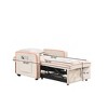 SeaCamel Three-in-one sofa bed chair folding sofa bed adjustable back into a sofa recliner single bed adult modern chair bed berth creamy white - 4 of 4