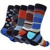 Mio Marino Men's Groovy Designer Dress Socks 5 Pack - image 2 of 4