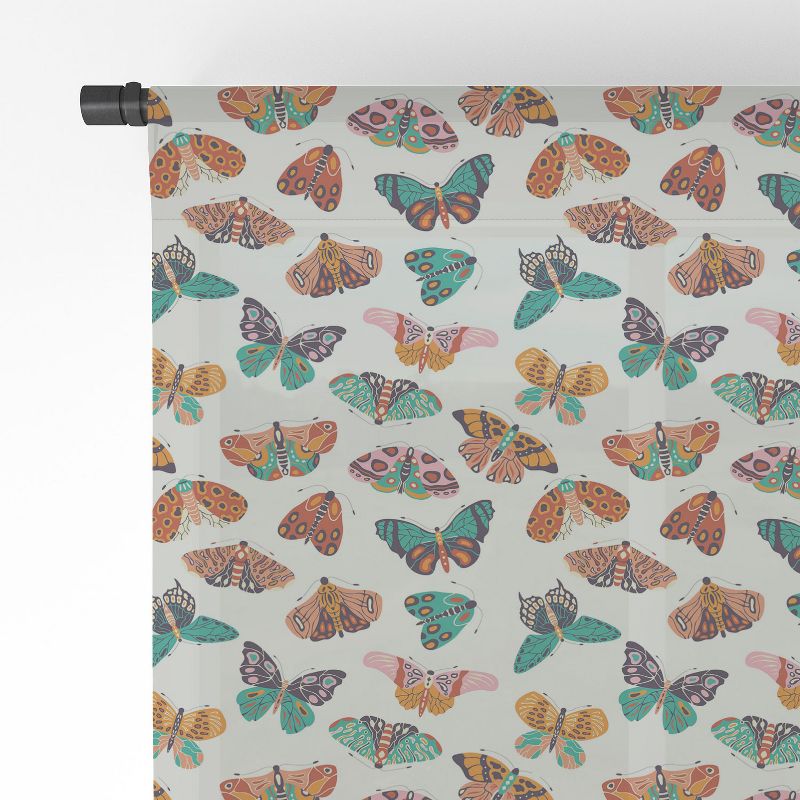BlueLela Spring Butterflies Pattern 003 Single Panel Sheer Window Curtain - Deny Designs, 4 of 7