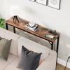 Whizmax Narrow Sofa Table, Console Table with Power Outlets & USB Ports, Industrial Entryway Table for Hallway, Living Room, Bedroom, Foyer - 4 of 4