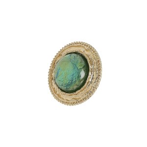 SOHI Women's Forest Green Riverie Opulence Statement Ring - 1 of 4