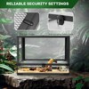 Reptile Glass Tank,Reptile Glass Terrarium with Top Screen Ventilation,Toughened Glass Reptile Tank, Double Hinge Door & Anti Escape for Lizard Snake - 3 of 4