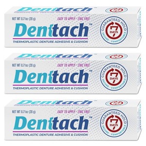 Denttach Thermoplastic Denture Adhesive & Cushion 0.71oz - 1 of 4