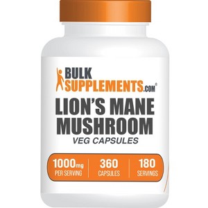 BulkSupplements Lion's Mane Mushroom Extract Capsules - 1 of 4