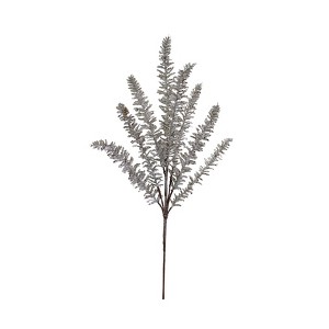Storied Home Faux Pine Stem with Glitter, Champagne Ice Finish - 1 of 2