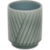 Cheung's Parlora Crossed Diagonal Pattern Straight Side Ceramic Pot - Small - Green - 4 of 4