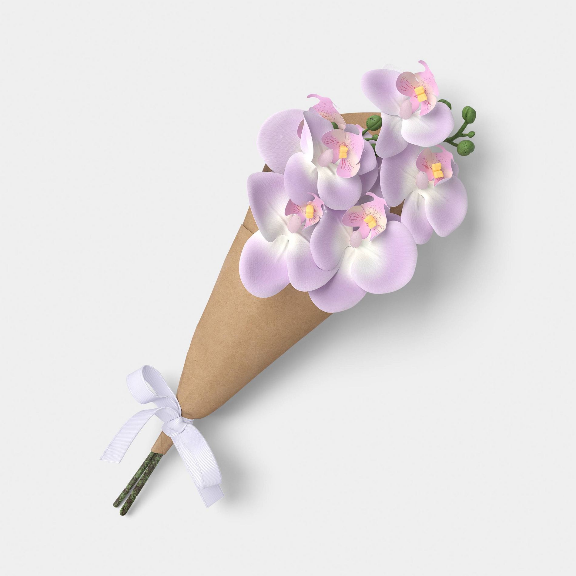 13" Wrapped Orchid Floral Bundle - Threshold™