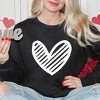 Simply Sage Market Women's Graphic Sweatshirt Heart Scribble - 2 of 4