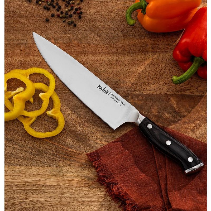 JoyJolt 8” Chef Knife Stainless Steel Kitchen Knife, 5 of 8