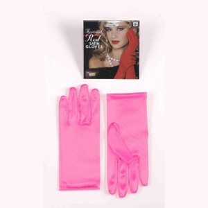 Short Pink Adult Female Costume Dress Gloves - 1 of 1