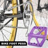 Unique Bargains Nylon Rear Foot Peg Flat Pedal Footrests Fit 9/16 Inch Axles BMX MTB Bicycle Yellow 1 Pair - 3 of 4