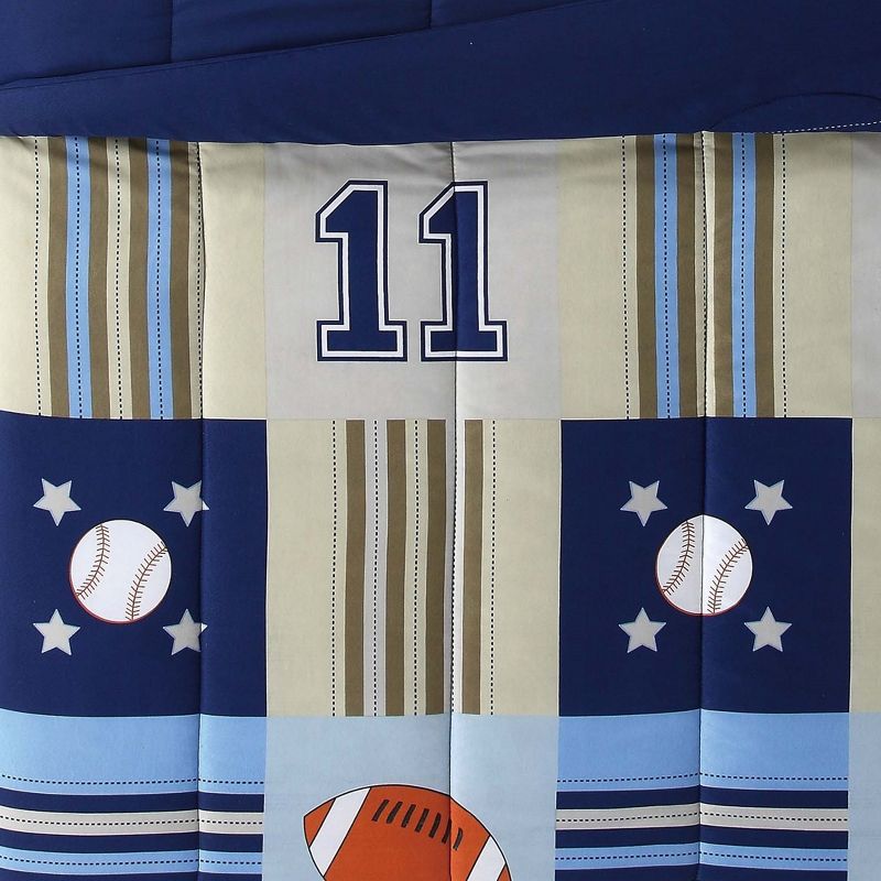 Denim and Khaki Sports Comforter Set - My World, 3 of 7